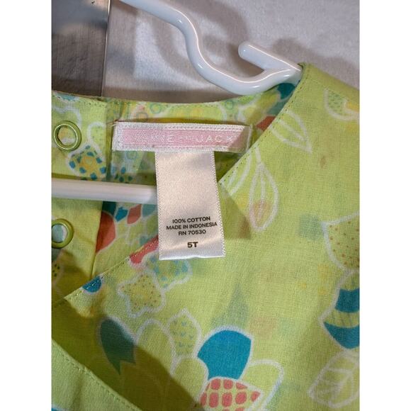 Sz 5 Janie & Jack Swim Beach Pool Cover-Up Cotton Lightweight Floral Dress A55 - Picture 2 of 3